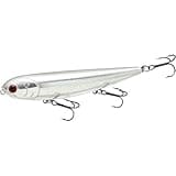 LUCKY CRAFT Sammy 105 Topwater Fishing Lures, 3 Hook, 4-1/8" Floating Trout and Bass Lures, Walk-The-Dog Tournament Bait, Bass Fishing Gear, 074 Chrome