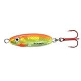 Northland Fishing Tackle Buck-Shot Ice Fishing Rattle Spoon, Super-Glo Chub, 1/8 Oz, 1/Cd