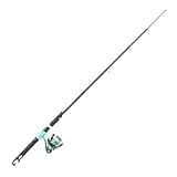 Zebco Kids Rambler Telescopic Spinning Reel and Fishing Rod Combo, 23.5-Inch to 5-Foot 3-Inch Telescoping Fishing Rod, Size 20 Reel, Pre-Spooled with 8-Pound Cajun Line, Seafoam/Black
