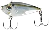 Strike King Red Eye Shad Fishing Lure, Lipless Crankbait, Free-floating Internal Rattles, 3D Eyes, Premium Size 4 Treble Hooks, 3/8-Ounce, Sinking