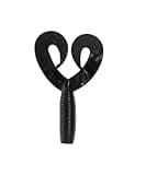 Yamamoto 4" Double Tail GRUB Black W/Large Blue Flake (20 Pack)