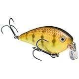 Strike King (HCKVDS1.5SH-650) KVD 1.5 Shallow Squarebill Fishing Lure, 650 - Chartreuse Perch, 3/8 oz, Black Nickel Hooks