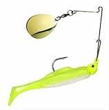 Strike King Redfish Magic Saltwater Spinnerbait, 1/8oz (RMG18-863), Chartreuse/Chartreuse Head