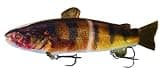 10" RF Glider Glide Bait Bass Musky Striper Fishing Big Lure Multi Jointed Shad Trout Kits Slow Sinking or Floating (Yellow Perch, Float)