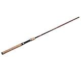 Berkley 7’ Cherrywood HD Spinning Rod, One Piece Spinning Rod, 6-14lb Line Rating, Medium Rod Power, Fast Action, 1/8-3/4 oz. Lure Rating, red