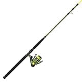 Zebco Big Cat Spinning Reel and Fishing Rod Combo, 8-Foot 2-Piece Fishing Pole, Multi-Layered Drag Stack, Pre-Spooled with 25-Pound Hi-Vis Line, Size 60 Reel, Forest Green