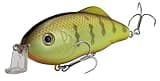 Strike King (HCHHJRS-650) Hybrid Hunter Jr Shallow Hard Bait Fishing Lure, Color 650 - Chartreuse Perch, 3.5", 1/2 oz, Dives 1-3 Feet, 3D Eyes