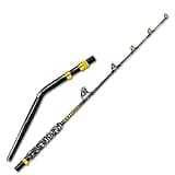 Fiblink 1-Piece Saltwater Offshore Trolling Rod 6-Feet Big Game Rod Conventional Boat Fishing Pole (Bent Butt-Length: 6')