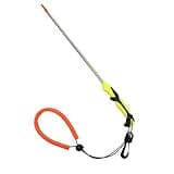 Scuba Choice Lobster Tickle Stick 13-3/4" Stainless Steel – Molded Grip, Swivel Hook & Lanyard for Easy Lobster Catching & Underwater Exploration – Yellow