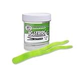 Jig Strips Split Tail 5" x 1/2" - 40X Stronger Than Soft Baits - 8 Baits (Chartreuse)