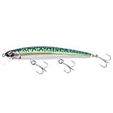 LITTMA California Surf Fishing Lures Saltwater Jerkbait Crankbait Surf Minnow 110 - Metallic Sardine Super Glow & Pearl Pink Belly Glow Lures for Halibut & Striper Fishing