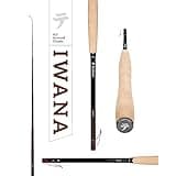 Tenkara USA Fly Fishing IWANA™ Rod with Case, Classic All-Around for Small to Medium Fish - Ultra-Light, Gloss Carbon Finish (12ft - 366cm)