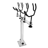 Mojiate Made PVC Coated Fishing Rod Holder Aluminum Fishing Rod Bracket Sure Grip Pole Support for Boat, Ship, Yacht and More, Gifts for Water Sports Enthusiasts and Presents for Fishing Lovers