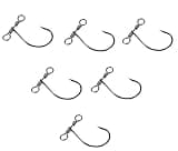 Bass Fishing Drop Shot Hook - 20pcs in-line Drop Shot Rig Perch Fishing Hooks Size #1,#4,#6 (6#)