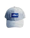 Billfish Gear White Marlin Flag Hat Lightweight Performance Headwear for Big Game Offshore Fishing, Gray Camo