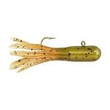 Berkley Powerbait Pre-Rigged Atomic Tubes Fishing Soft Bait, Grasshopper, 1/64 oz