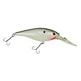 Berkley Flicker Shad Fishing Lure, Pearl White, 1/2 oz, 3 1/2in | 9cm Crankbaits, Size, Profile and Dive Depth Imitates Real Shad, Equipped with Fusion19 Hook