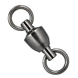 Dr.Fish 20 Pack Ball Bearing Fishing Swivels, Swivels Fishing Tackle Saltwater, Freshwater Stainless Heavy Duty Lure Leader Line Connector #8