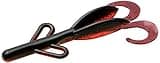 Zoom Bait Baby Brush Hog Bait-Pack of 12 (Black Ruby, 5 1/2-Inch)