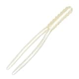 Charlie's Worms Trailers, Scented, Soft Bait for Freshwater Saltwater, 10pk (Pearl White)