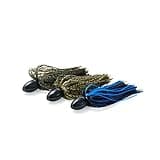 nako. Tungsten Skirted Punch Weights, Fishing Weights, Fishing Sinkers Kit for Punch Rig (Black Blue, 3/8 oz 3-Piece)