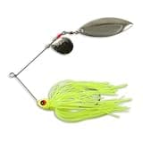 Northland Fishing Tackle Reed Runner Tandem Spin - Premium Spinner Baits for Freshwater - Lures for Bass, Pike, and Musky, Canary, 1/2 Oz