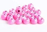 Blue Wing Olive BWO Brass Beads for Fly Tying - 100 Pack (Pink, 2.8 mm (7/64"))
