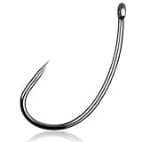 Barbless Fishing Hooks,120pcs Carp Fishing Hooks Curve Shank Crank and Wide Gape Carp Hooks Trout Hooks Fly Tying Hooks Small Size Circle Hooks for Hair Rig Fishing Tackle (6# - 120pcs)