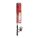 Ugly Stik 5’ Complete Spinning Kit Fishing Rod and Reel Spinning Combo, Ugly Tech Construction with Clear Tip Design, 5’ 2-Piece Rod, Red