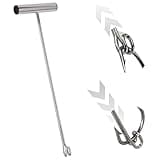 PHLKJL Stainless Steel Fishing Hook Remover，Dehooker Tool,Push/Pull Hook Remover，Anti-Lost Saltwater Dehooker Tool Shark Hook Remover,17 Inches