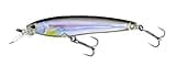 Yo-Zuri F1157 HBS 3DS Minnow Suspending Lure, 4-Inch, Holographic Black Silver