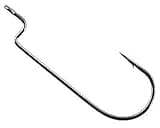 Gamakatsu Offset Shank Round Bend Worm Hook, 5Per Pack Black
