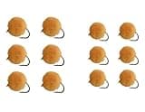 Feeder Creek Fly Fishing Flies, Trout/Salmon Eggs |12 Wet Flies for Bass, Big Trout, Panfish, Available in 2 Size Assortment 14 and 16 (6 of Each Size) (Orange)
