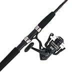 PENN 6'6" Wrath II Fishing Rod and Spinning Reel Combo, Size 2500, Medium Light Power, Extra Fast Action, Corrosion-Resistant Graphite Construction, Lightweight and Durable