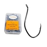 Catfish Fishing Hooks Saltwater & Freshwater Big River Bait Hook Size 10/0,25Pcs Fishing Tackle Heavy Duty Flathed Hook