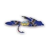 fagraphix Pennsylvania Fly Fishing Sticker Decal - Self Adhesive Vinyl - Weatherproof - Made in USA - pa Fish Tackle Flies Fly Rod Angler 18" Wide