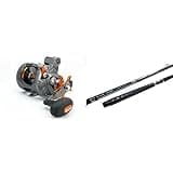 Okuma Cold Water Linecounter Trolling Reel CW-453D and Okuma Classic Pro GLT Copper/Lead core Trolling Rod (12- 27 Lbs), Black