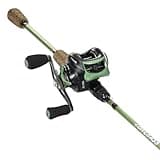 One Bass Fishing Rods Combos, 30-Ton Carbon Fiber Blanks Casting Rods,8.1:1 Gear Ratio Fishing Reel, 2-Piece Baitcasting Combo with Rubber Cork Handle- 6'6" with Right Handed Reel