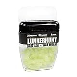 LUNKERHUNT Wax Worm Fishing Bait Jar with Unique Attractant | Durable Wax Worms for Fishing Bass, Fishing Lures Trout and Pike (Glow)