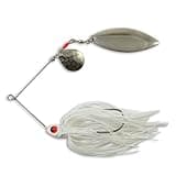 Northland Fishing Tackle Reed Runner Tandem Spin - Premium Spinner Baits for Freshwater - Lures for Bass, Pike, and Musky, White Shad, 1/2 Oz