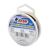 American Fishing Wire Surfstrand Micro Supreme, Bare 7x7 Stainless Steel Leader Wire, 65 lb Test, 0.023" Diameter, Camo, 5m