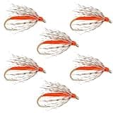 The Fly Fishing Place Soft Hackle Partridge and Orange Fly Fishing Flies - Trout and Bass Wet Fly Pattern - 6 Flies Hook Size 12
