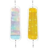 Seenelling 2 Pcs 11" Kokanee Dodger Fishing Flashers Salmon Plastic Fishing Trolling Tackle Lures Fish for Fishermen Saltwater Freshwater