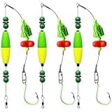 Skipaelf Catfish Rig with Rattler Santee Cooper Float Rigs, Catfishing Tackle for Bank Fishing - 6/0 Circle Hooks, 3 Packs