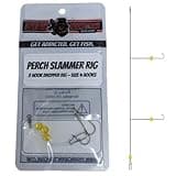 Fishing Addiction Gear Perch Slammer Rig - 2 Hook Dropper - Fly Rig (Orange, 4)