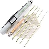 Maxcatch Ultra-Lite Fly Rod for Stream River Panfish/Trout Fishing 1/2/3 Weight and Combo Set Available (Ultra-lite Fly Rod+ A Spare Tip Section, 7'6'' 3wt 4pcs)