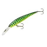 BANDIT LURES Multi-Species Minnow Jerkbait Fishing Lure, Fishing Accessories, 3.5", 1/3 oz, Fire Tiger, (BDTB-SHAD20)