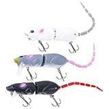 Goture Mice Rat Fishing Lures Topwater 3D Mouse Lures