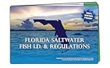 Florida Saltwater Fishing Guide. 100% Waterproof Fish Identification Book with 12 Pages, FWC Rules, Limits, and Seasonal Regulations, 70+ Fish and Shark Photos, Angler and Fisherman Chart