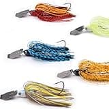 EXAURAFELIS 5pcs Fishing Lures Buzzbaits Bladed Jig headLures Fish Bait Bass Lure Fishing jig Lures with Skirt Point Hook